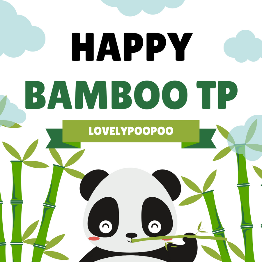Edible natural bamboo toilet paper - Lovely Poo Poo