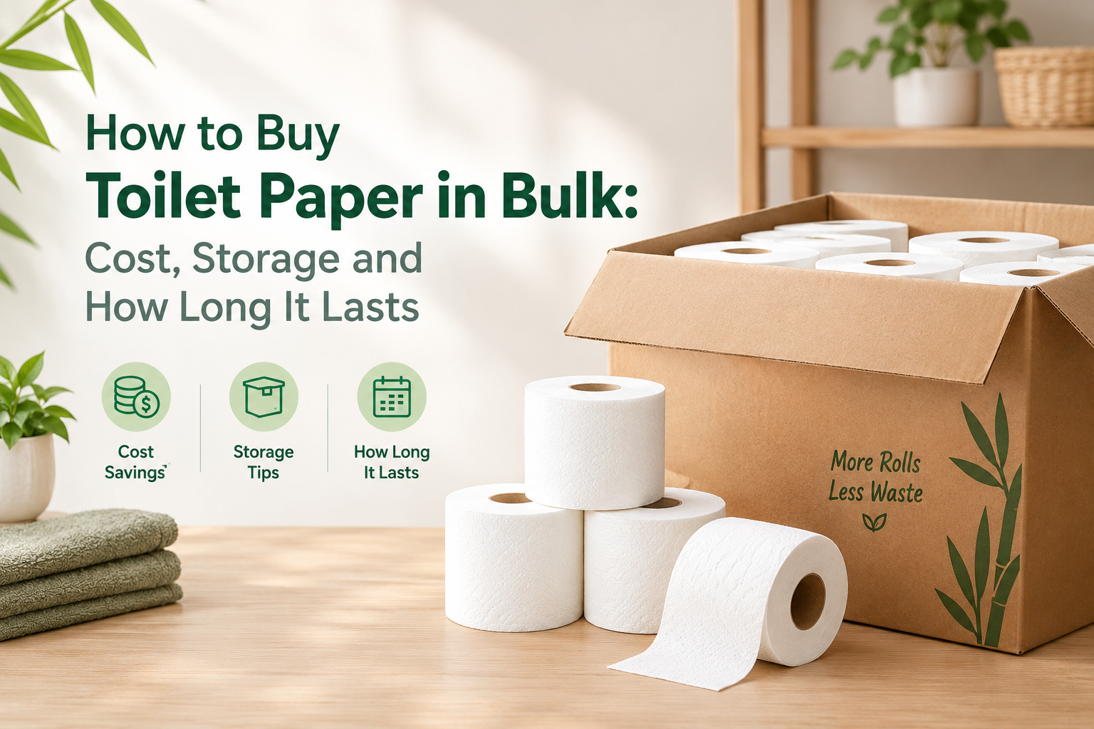 How to Buy Toilet Paper in Bulk: Cost, Storage and How Long It Lasts
