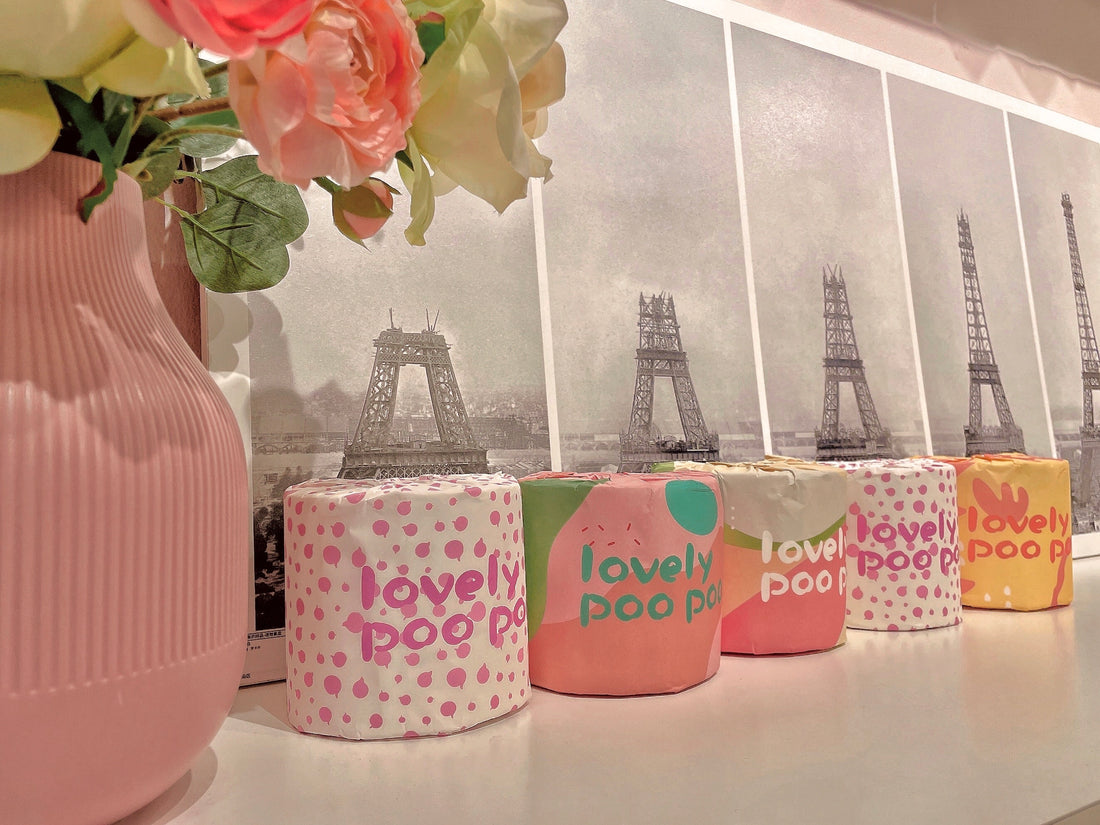 lovely poo poo bamboo toilet paper
