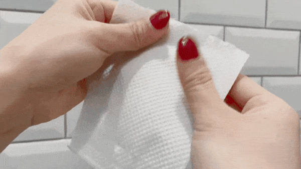 rubbing tissue paper